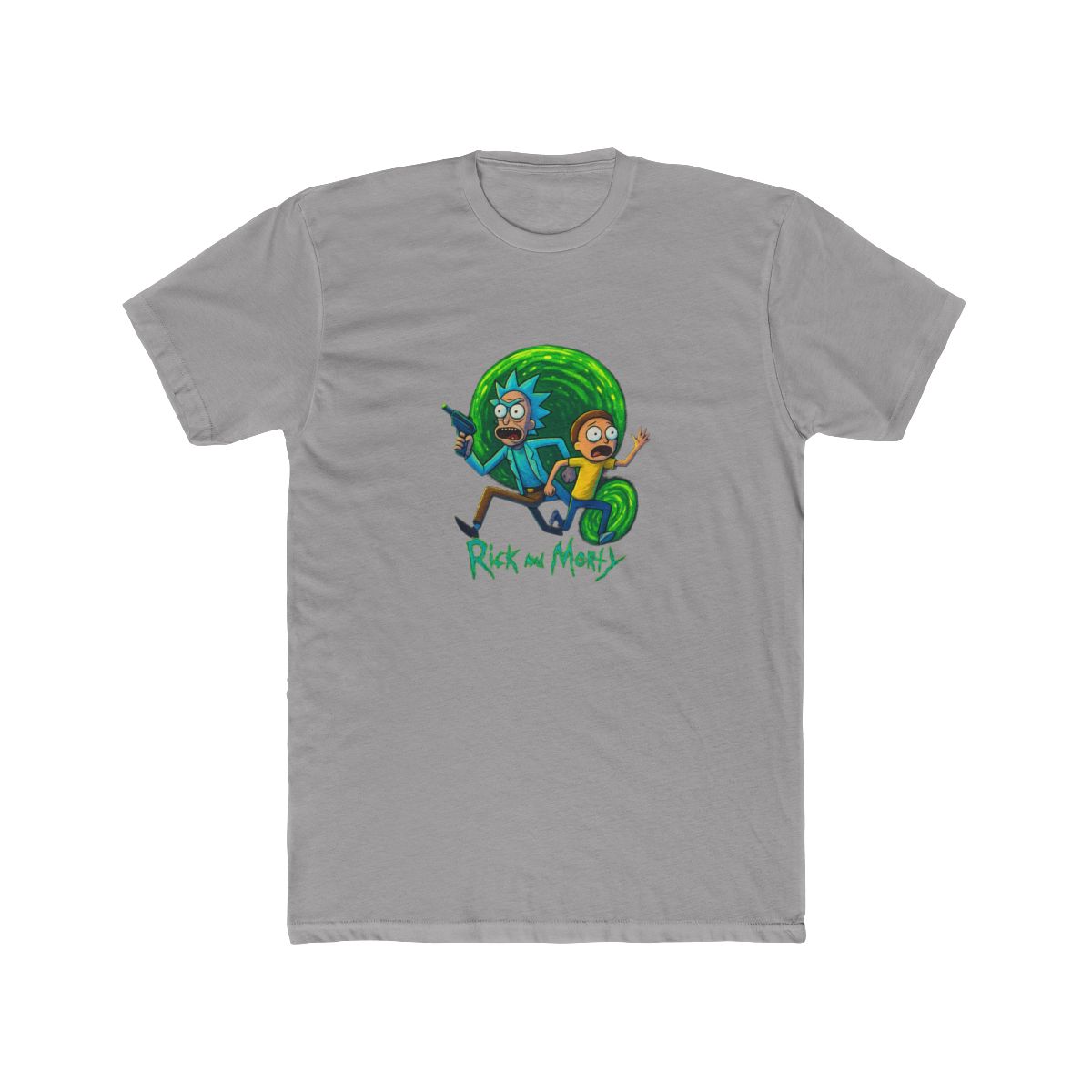 Rick And Morty "Dark with a vibrant graphic of . Rick" T-Shirt - Official t-shirts merchandise
