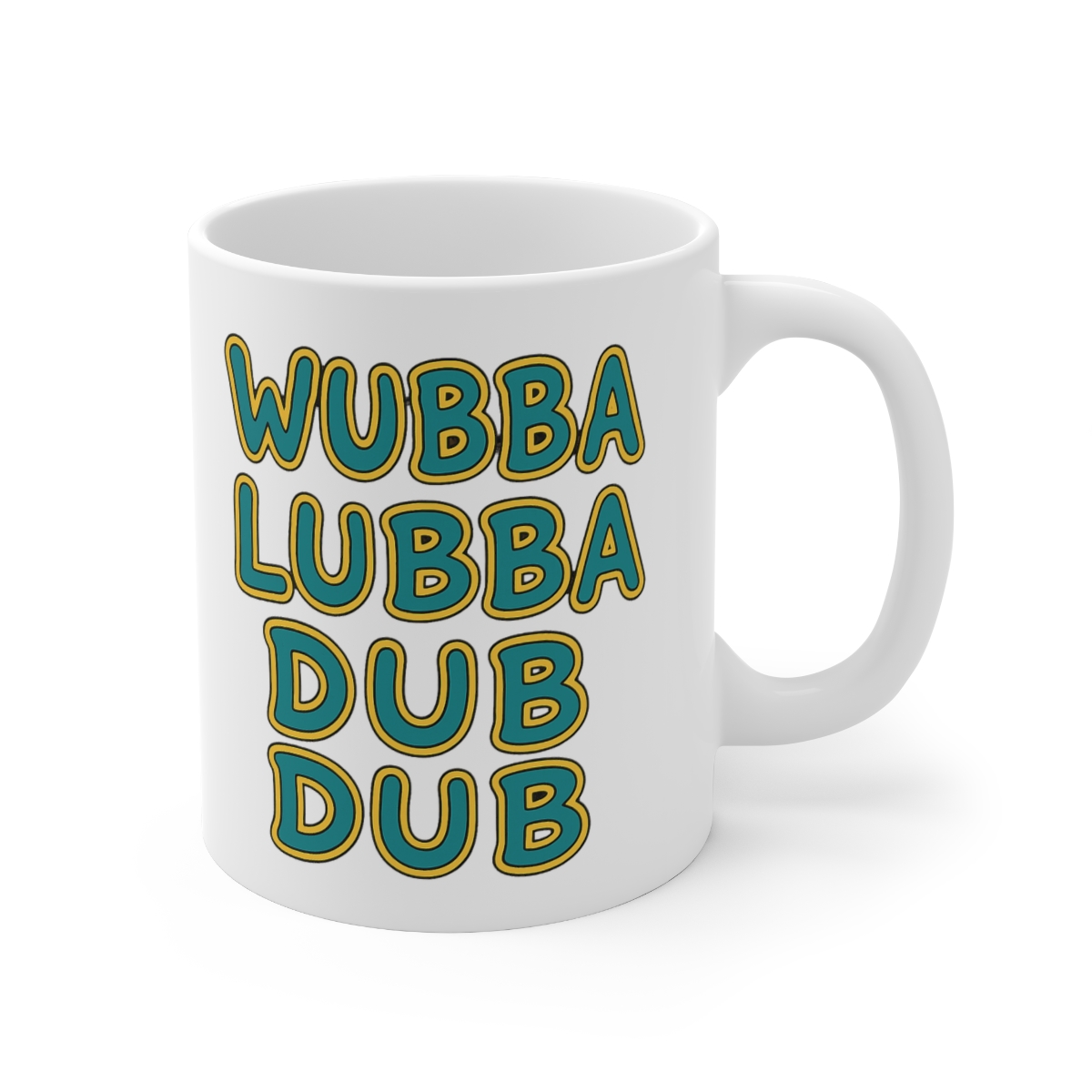 Rickandmorty WUBBA LUBBA DUB DUB Mug - Official mugs merchandise