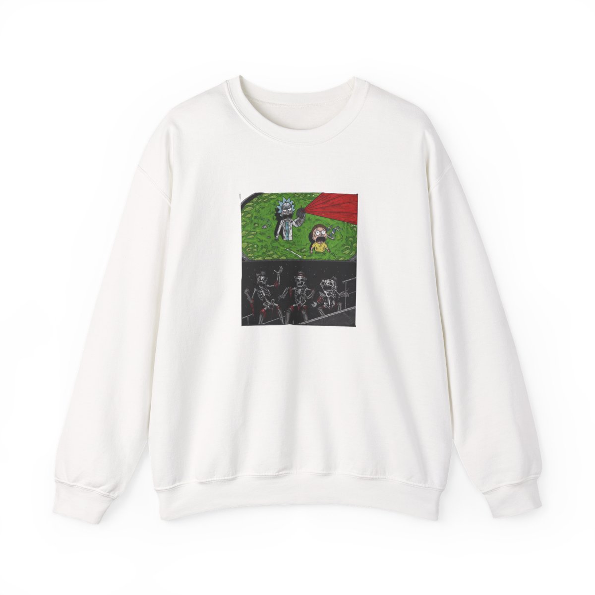 Quick View for Rick And Morty Melting Flesh Crewneck - Official sweatshirts merchandise