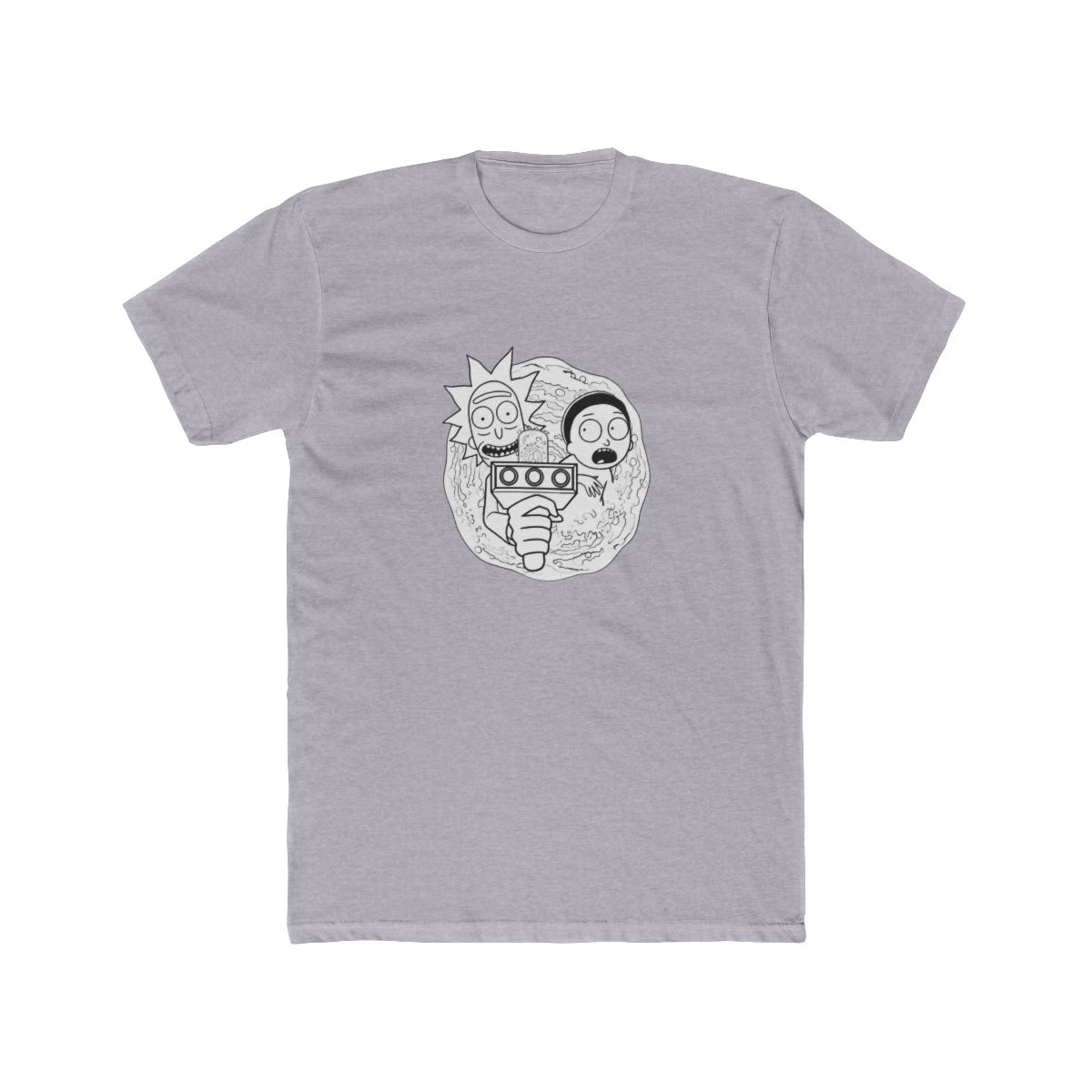 new RICK AND MORTY T Shirt black green big logo cartoon funny ADULT SMALL - alternate angle 5, merchandise