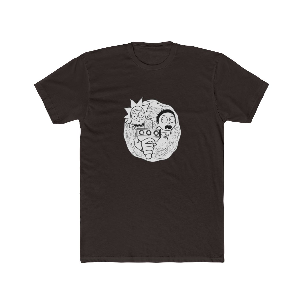 new RICK AND MORTY T Shirt black green big logo cartoon funny ADULT SMALL - alternate angle 3, merchandise