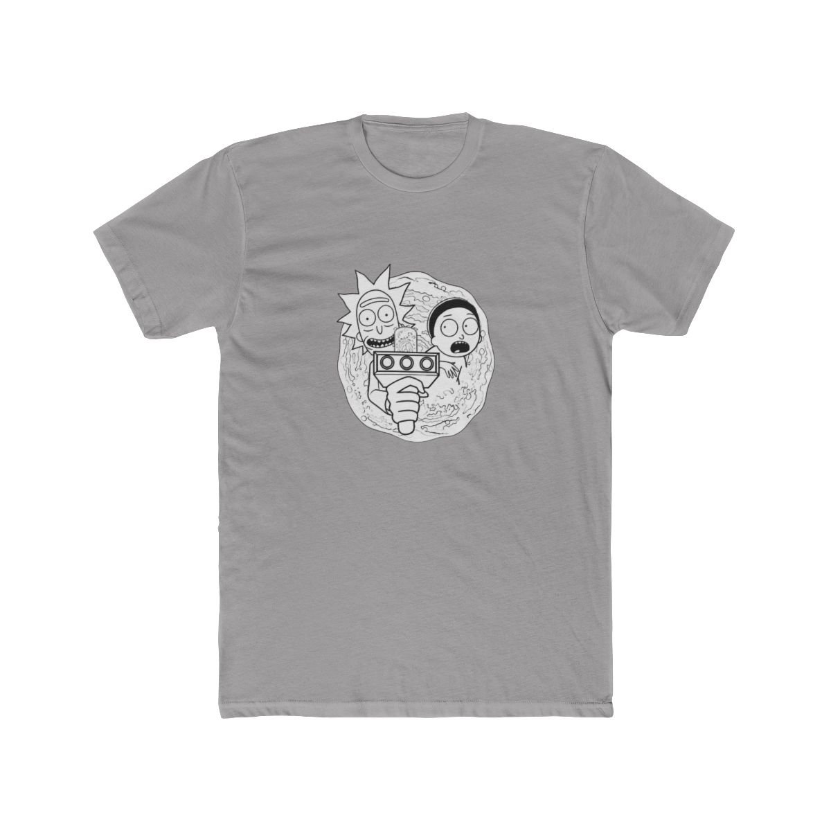 new RICK AND MORTY T Shirt black green big logo cartoon funny ADULT SMALL - alternate angle 2, merchandise