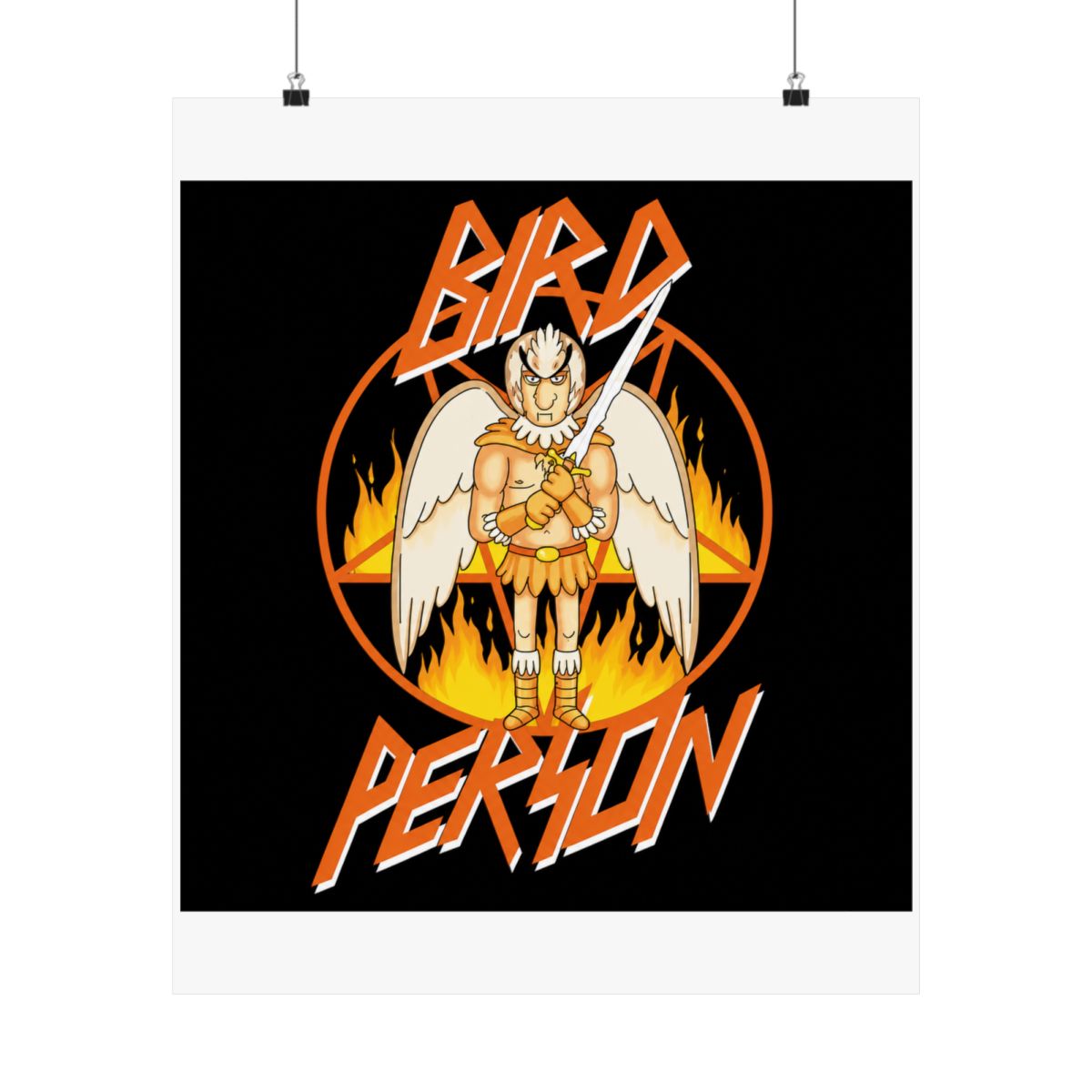 Rick and Morty Bird Person Pentagram Poster - alternate angle 5, merchandise