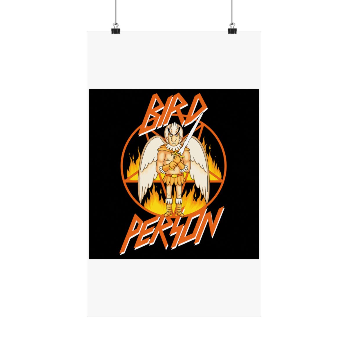 Rick and Morty Bird Person Pentagram Poster - alternate angle 1, merchandise