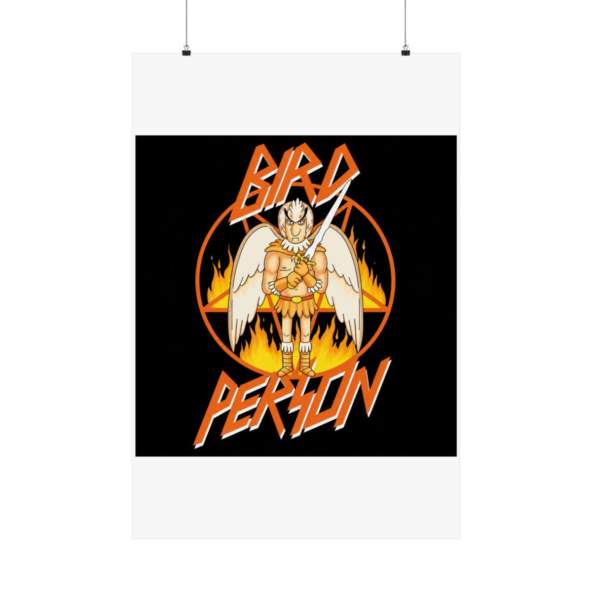 Rick and Morty Bird Person Pentagram Poster - alternate angle 3, merchandise