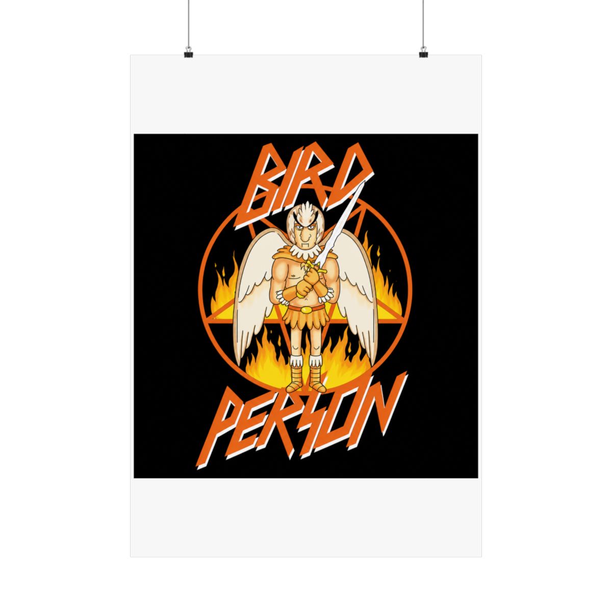 Rick and Morty Bird Person Pentagram Poster - alternate angle 4, merchandise