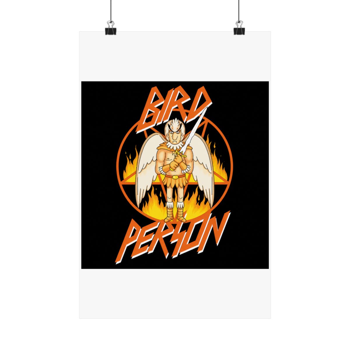 Rick and Morty Bird Person Pentagram Poster - alternate angle 1, merchandise