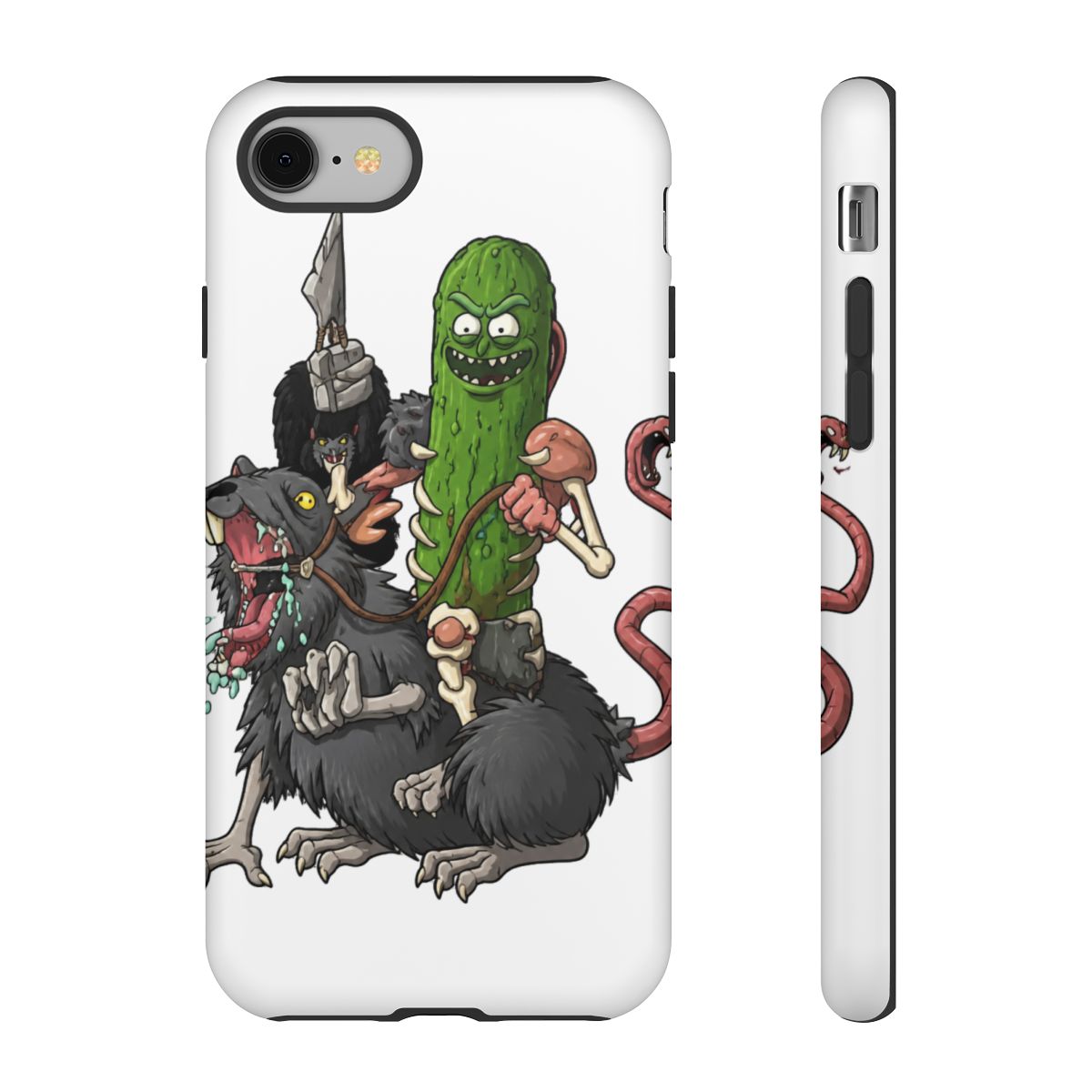 Summer Rick and Morty Cosmic Glow Phone Case - alternate angle 4, merchandise