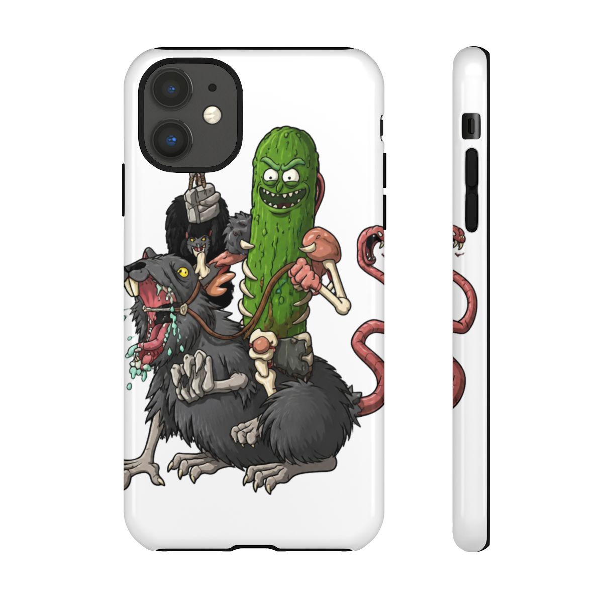 Summer Rick and Morty Cosmic Glow Phone Case - alternate angle 2, merchandise