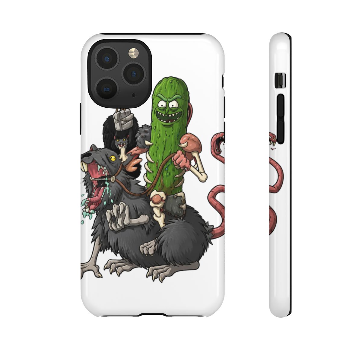 Summer Rick and Morty Cosmic Glow Phone Case - alternate angle 3, merchandise