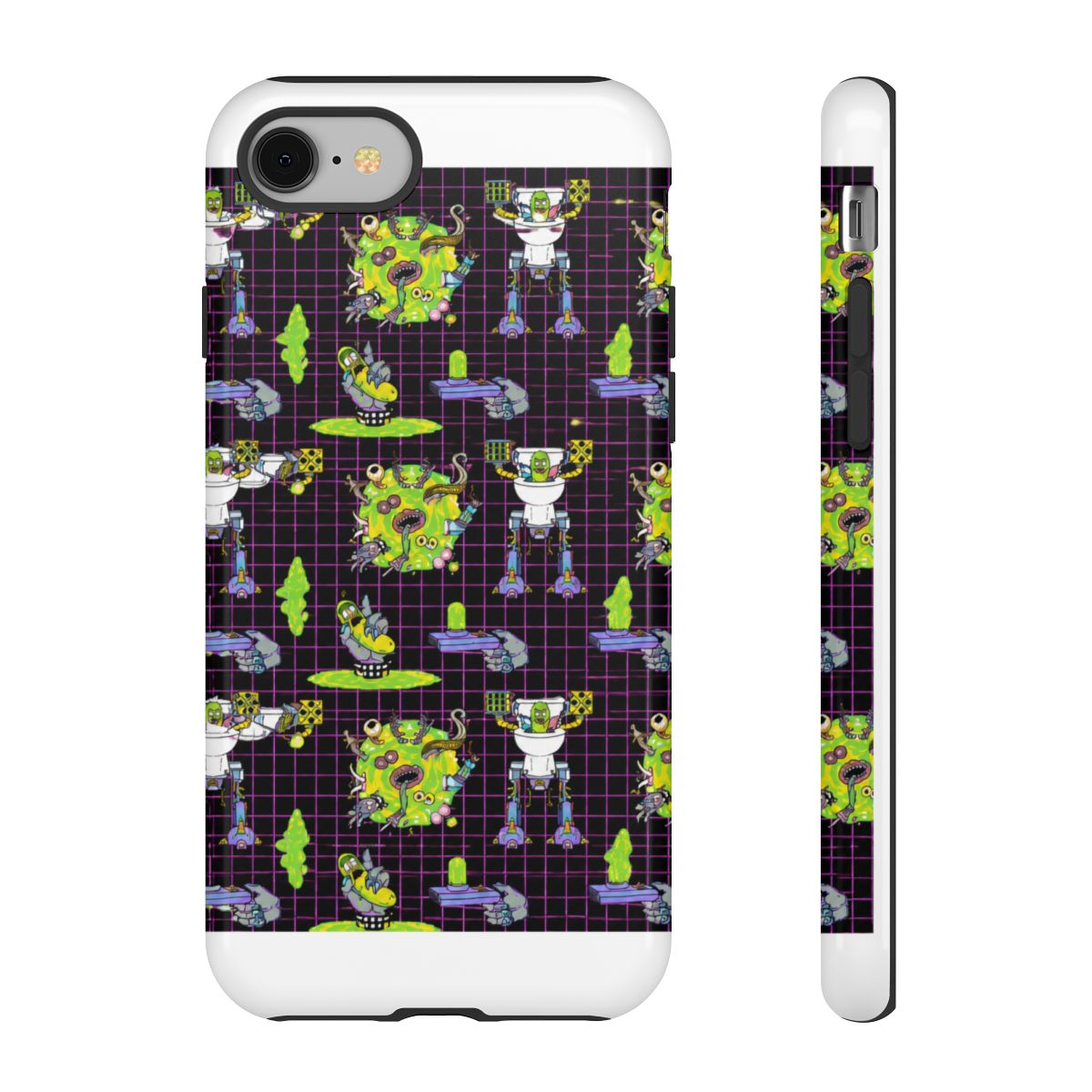 Rick And Morty Pickle Rick Portal Pattern Phone Case - Official phone-cases merchandise