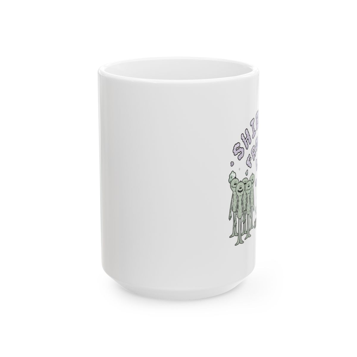Rick and Morty Shield Me From The Law Giant Coffee Mug - alternate angle 2, merchandise