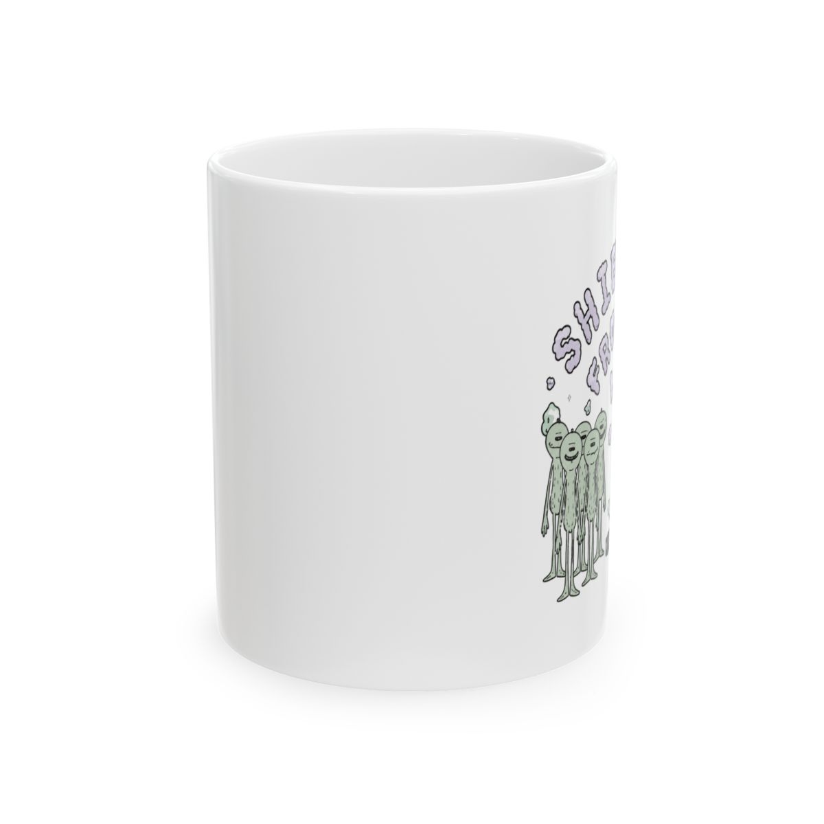 Rick and Morty Shield Me From The Law Giant Coffee Mug - alternate angle 1, merchandise