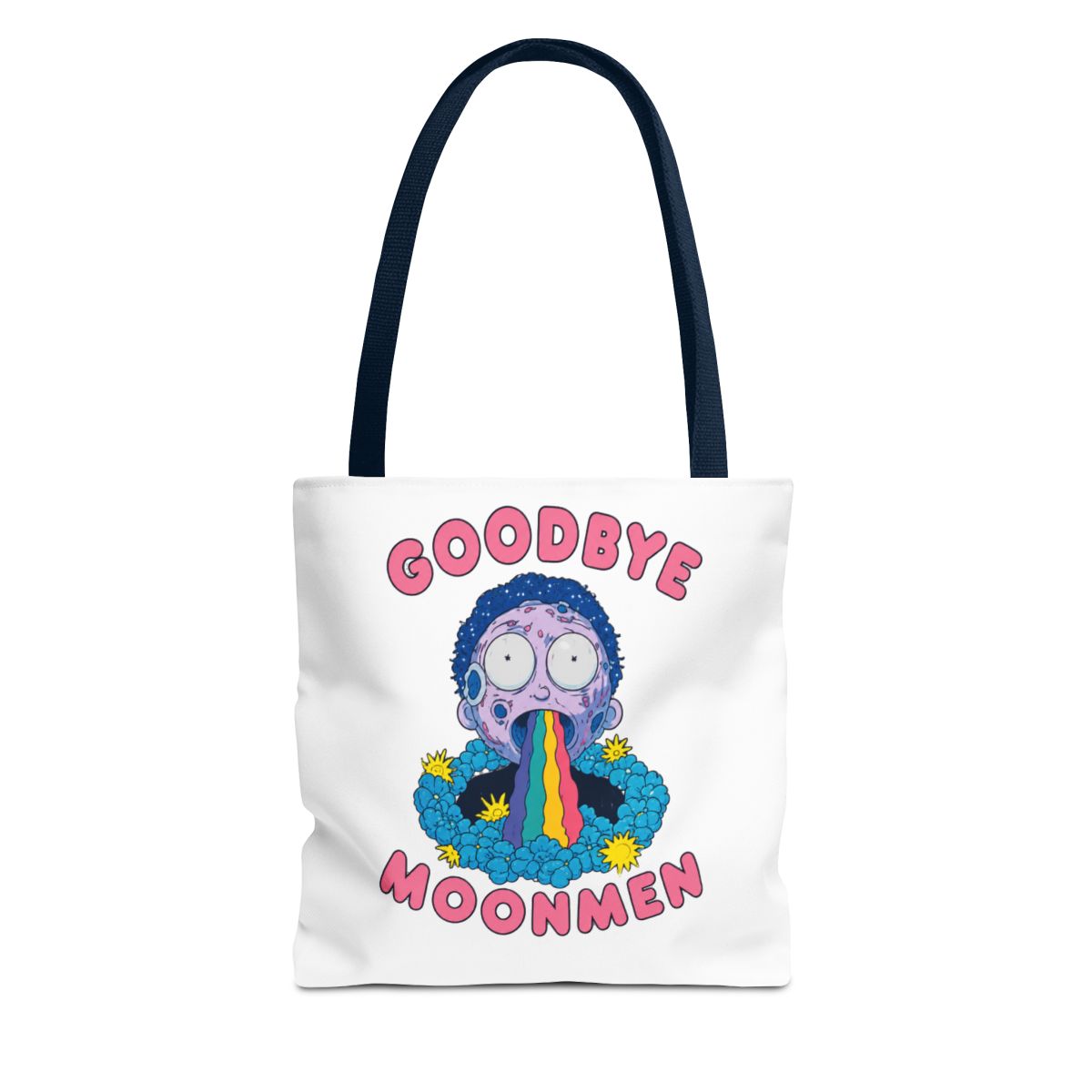 Rick and Morty Goodbye Moonmen Blue Bags - alternate angle 2, merchandise