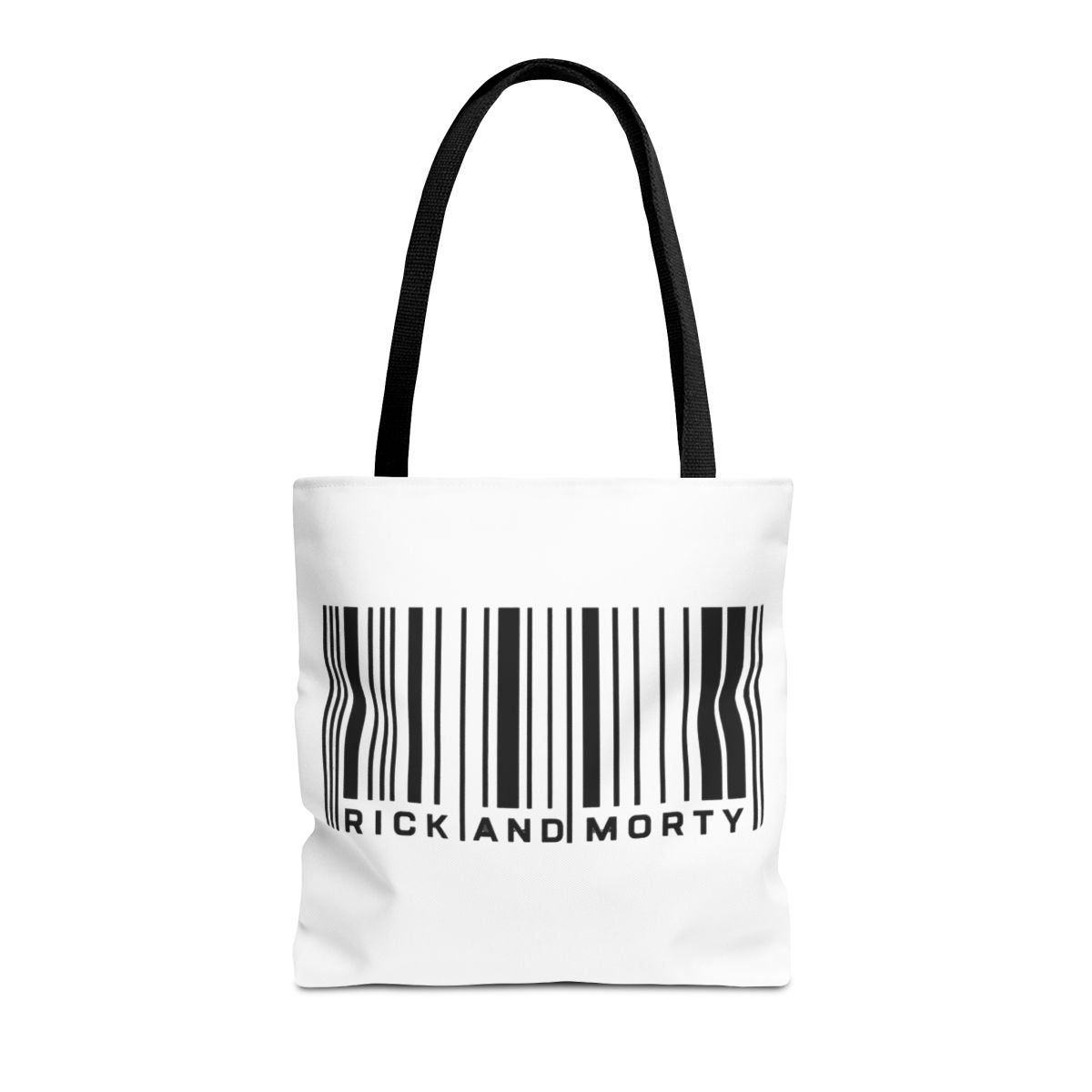 Rick and Morty Bar Code Graphic Bags - alternate angle 2, merchandise