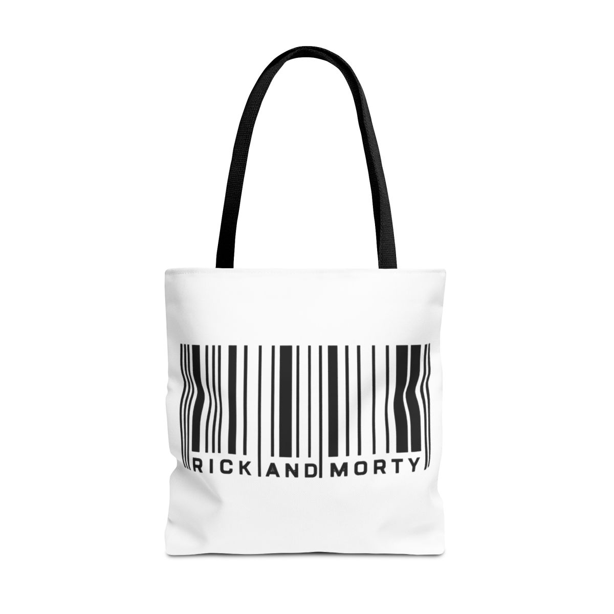 Rick and Morty Bar Code Graphic Bags - alternate angle 3, merchandise