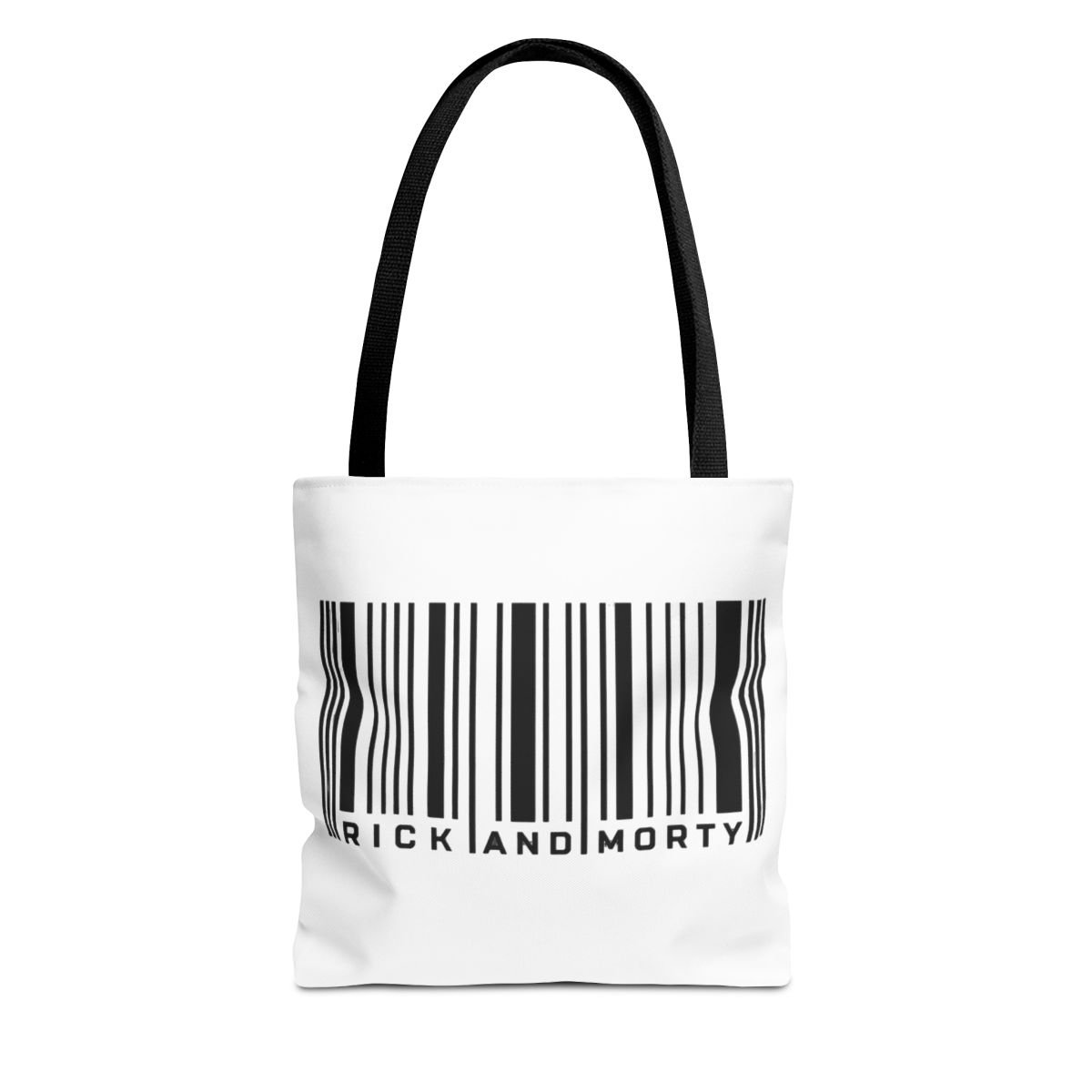 Rick and Morty Bar Code Graphic Black Bags - Official TV Show merchandise