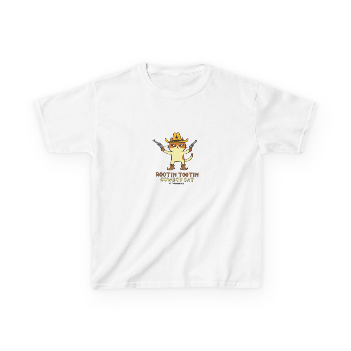 Rootin Tootin Cowboy Cat Kids T-Shirt - Official t-shirts merchandise