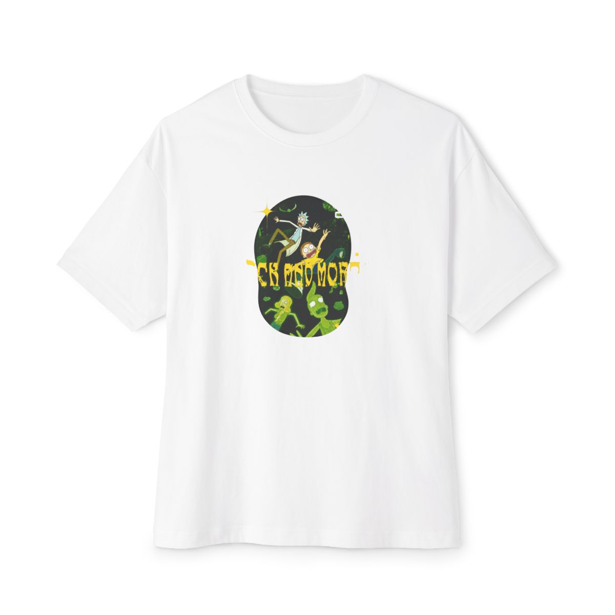 Rick & Morty - Multiverse Acid Black Oversized T-Shirt - Official t-shirts merchandise