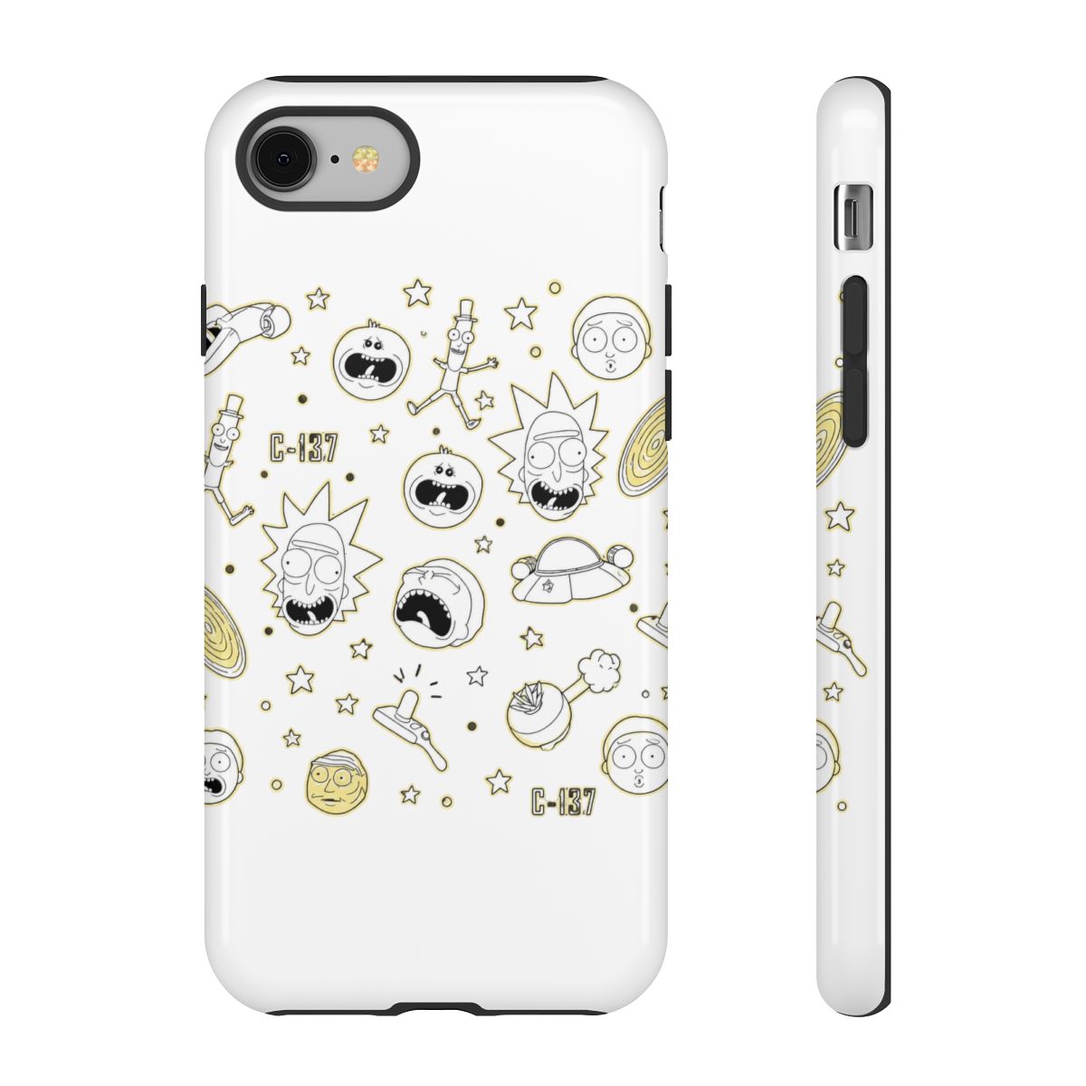2024 Rick And Morty Pattern Iphone Case - Official phone-cases merchandise