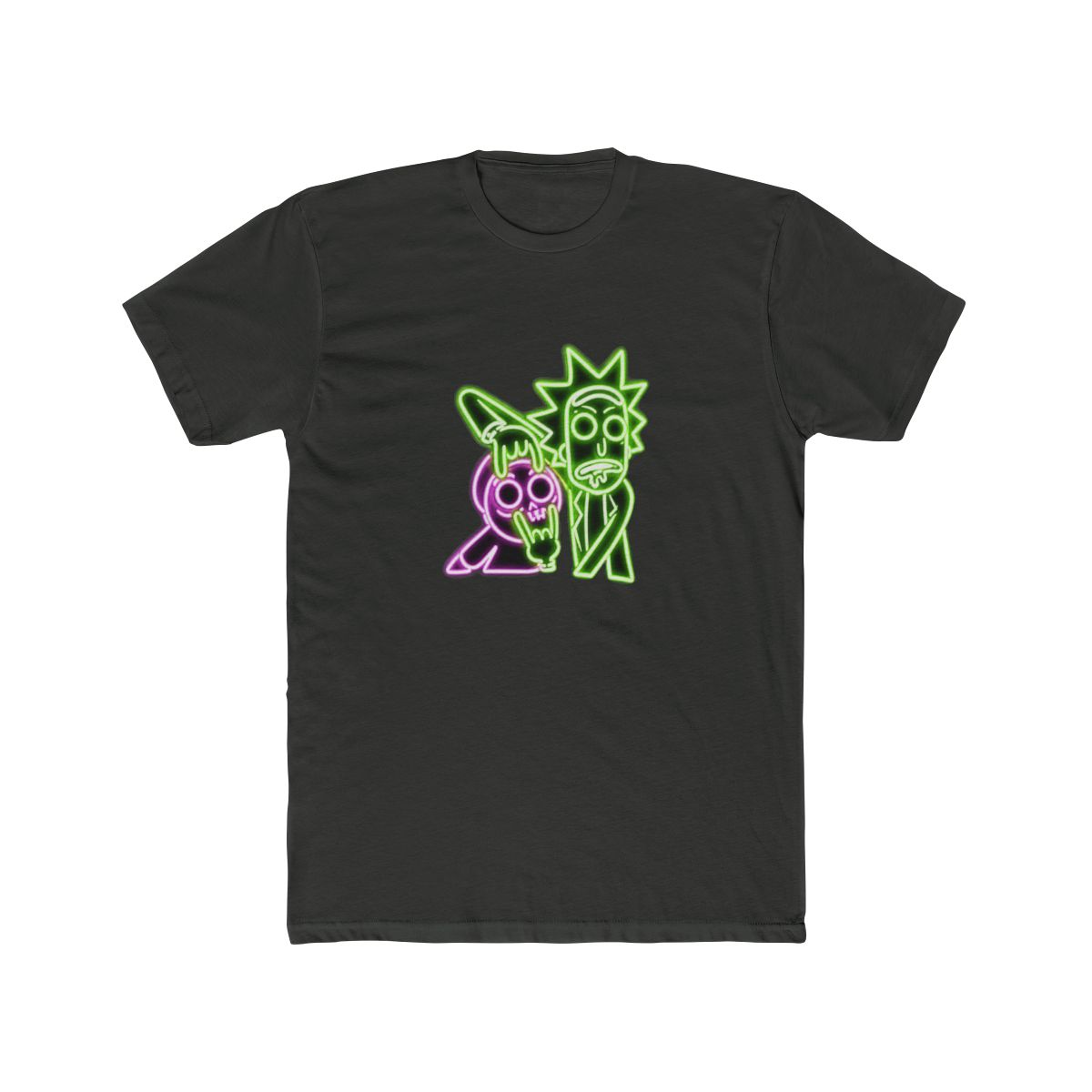 Rick And Morty Neon T Shirt - alternate angle 2, merchandise