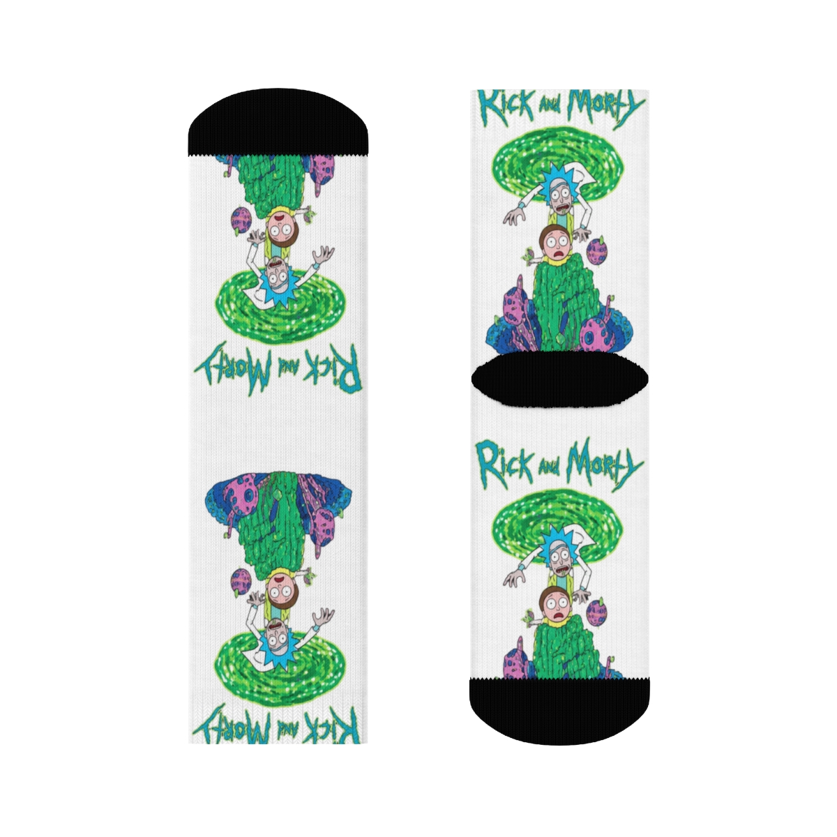 Rick and Morty Portal Rescue Socks