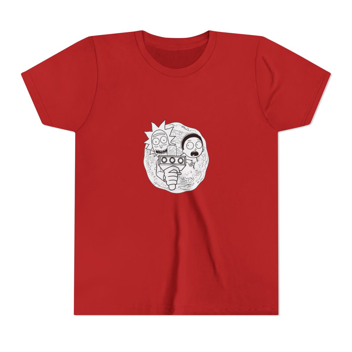 new RICK AND MORTY Kids T Shirt black green big logo cartoon funny ADULT SMALL