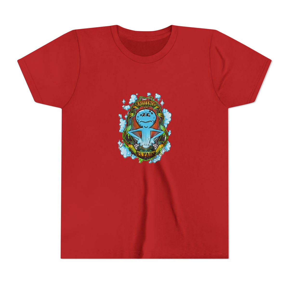Rick And Morty Existence Is Pain Kids T Shirt - alternate angle 5, merchandise
