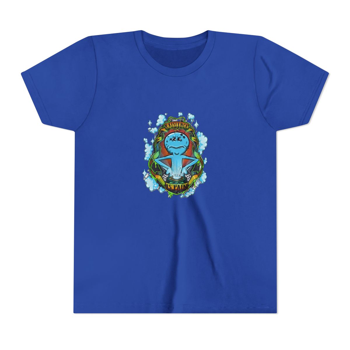 Rick And Morty Existence Is Pain Kids T Shirt - alternate angle 3, merchandise