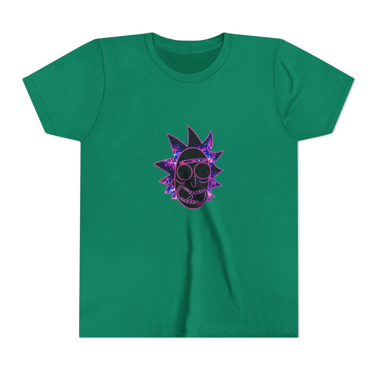 Rick and Morty Galactic Rick Big & Tall Kids T Shirt - alternate angle 2, merchandise