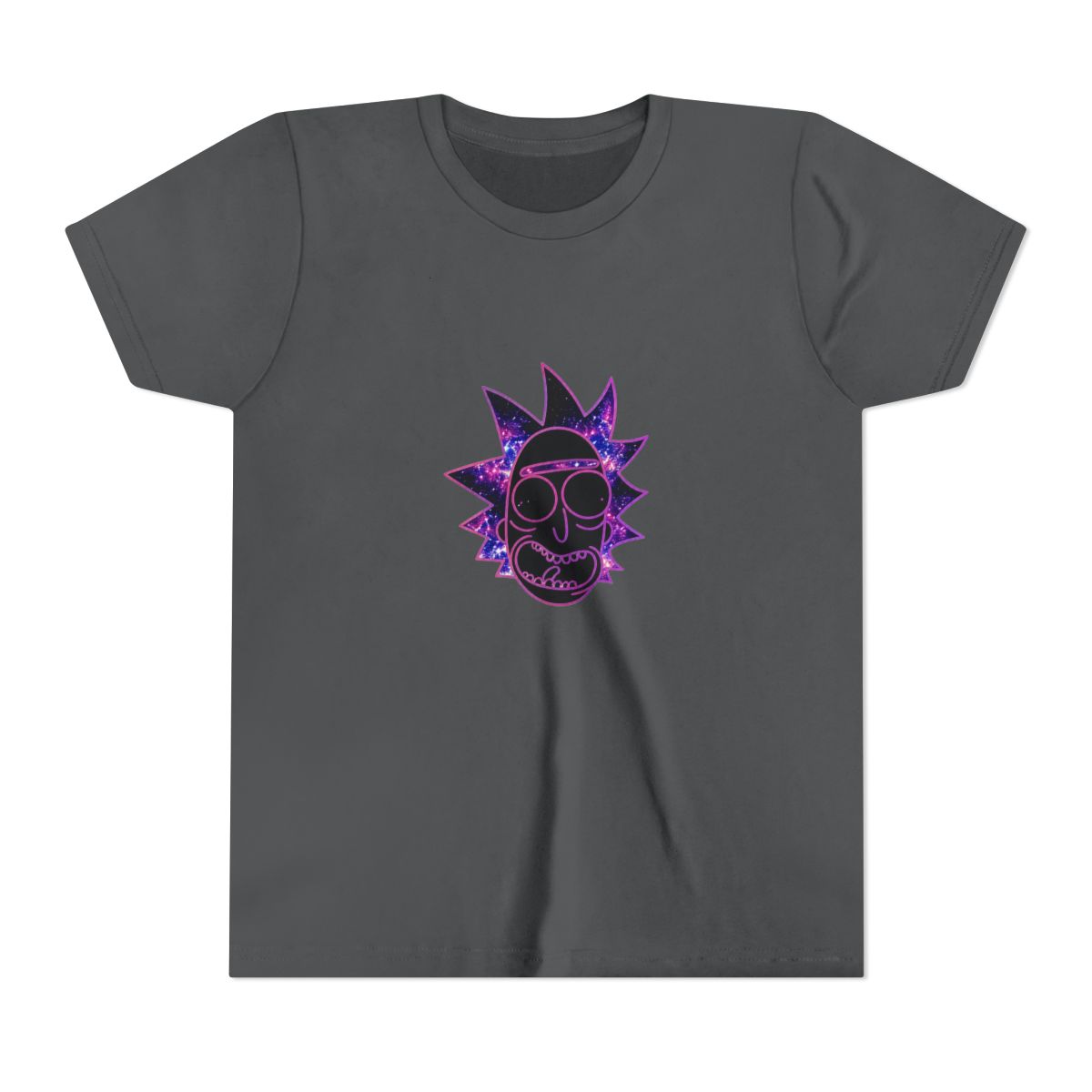 Rick and Morty Galactic Rick Big & Tall Kids T Shirt - alternate angle 4, merchandise