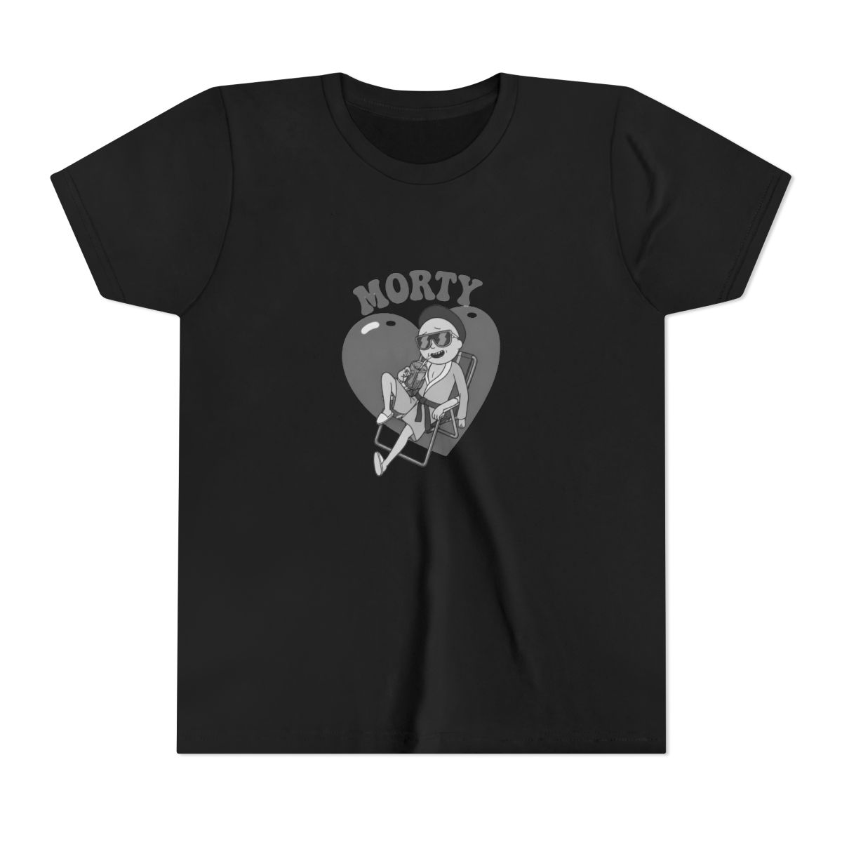 Rick And Morty Heart Morty Boyfriend Fit Girls Kids T Shirt - Official T-Shirts merchandise