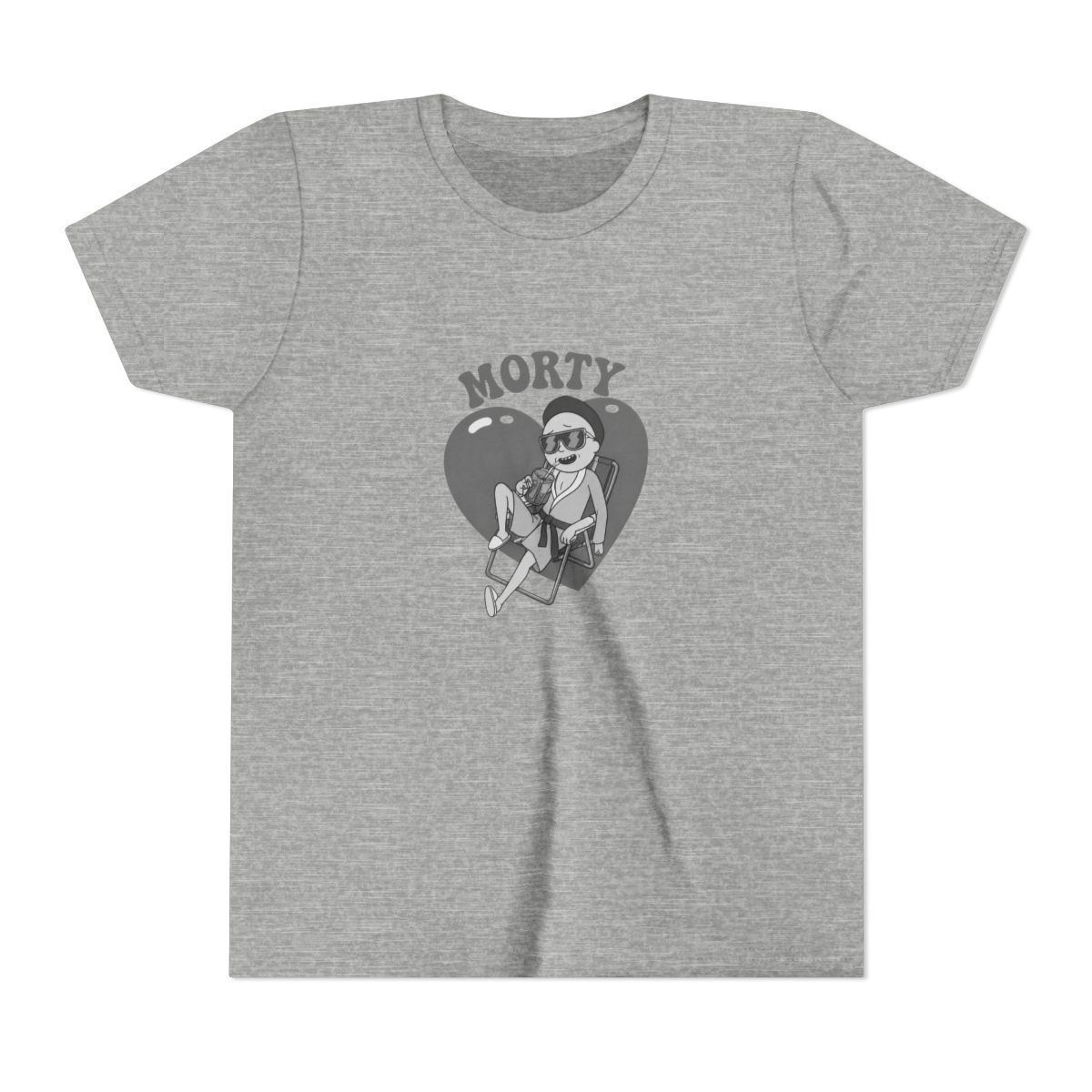 Rick And Morty Heart Morty Boyfriend Fit Girls Kids T Shirt - alternate angle 3, merchandise