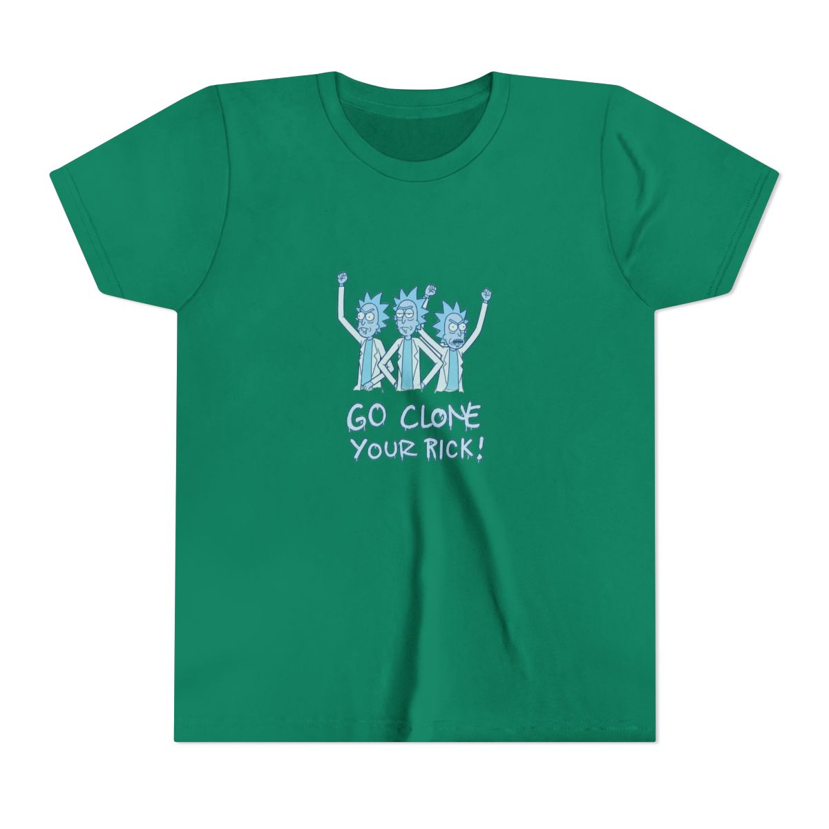 Rick And Morty Hologram Rick Clones Kids T Shirt - alternate angle 2, merchandise