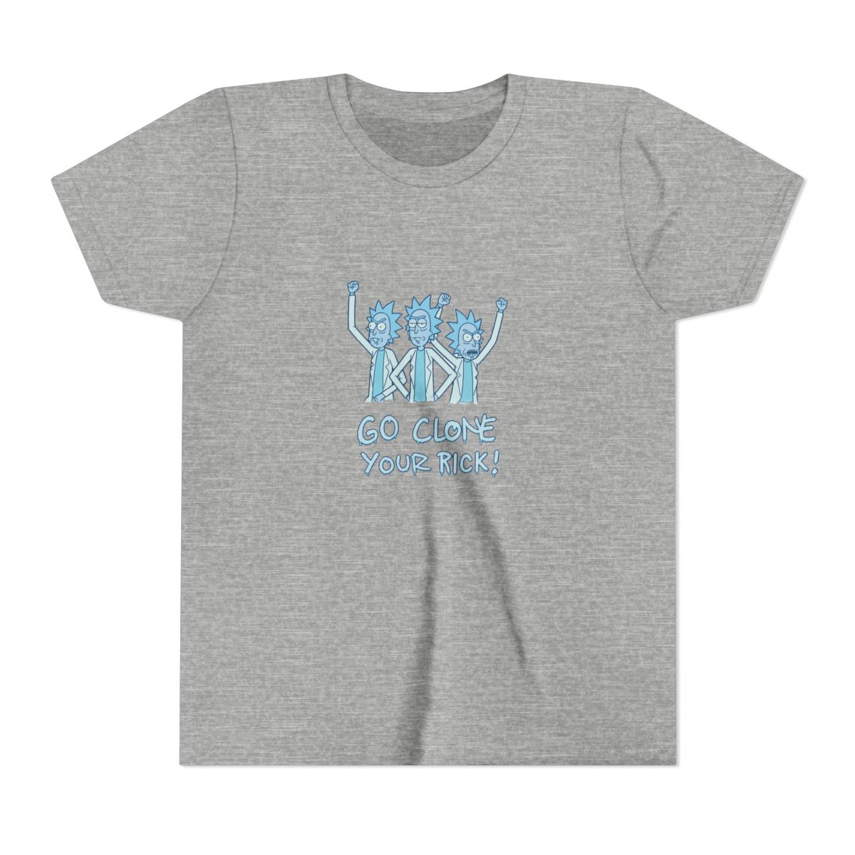 Rick And Morty Hologram Rick Clones Kids T Shirt - alternate angle 3, merchandise