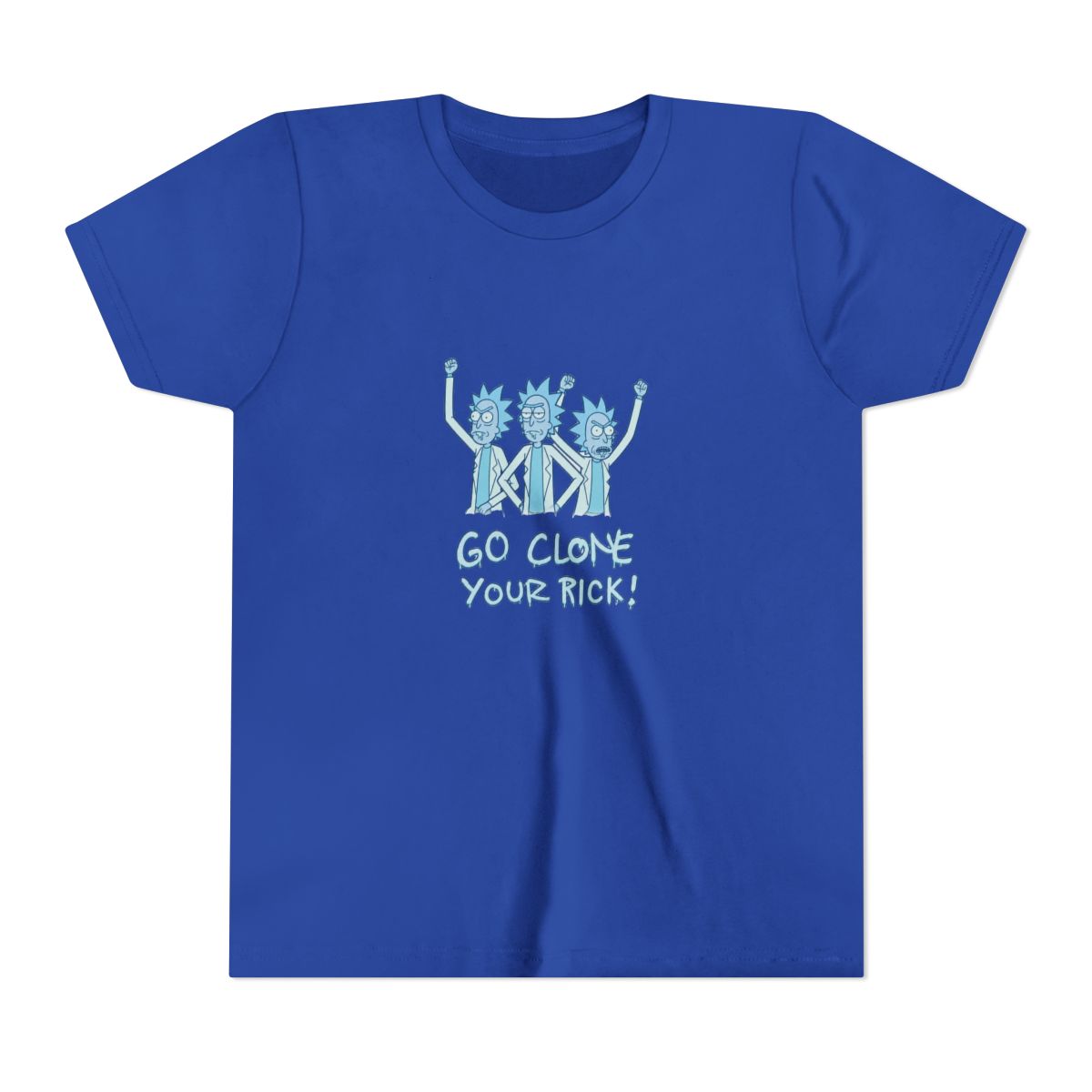 Rick And Morty Hologram Rick Clones Kids T Shirt - alternate angle 4, merchandise