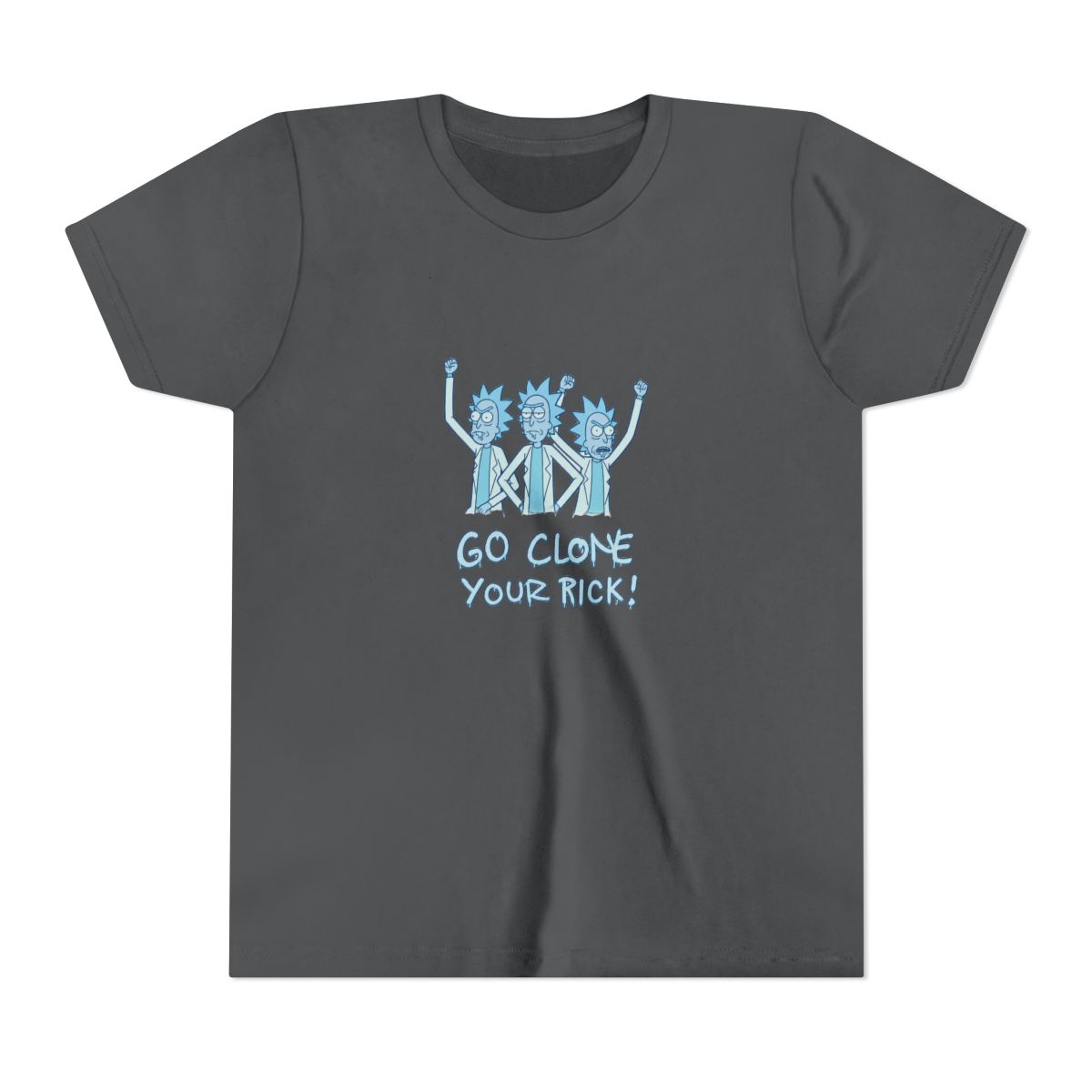Rick And Morty Hologram Rick Clones Kids T Shirt - alternate angle 5, merchandise