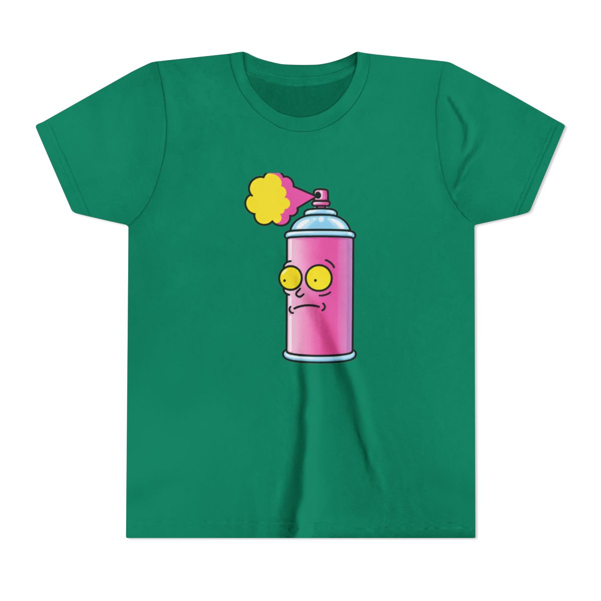 Rick And Morty Spray Can Morty Kids T Shirt - alternate angle 2, merchandise