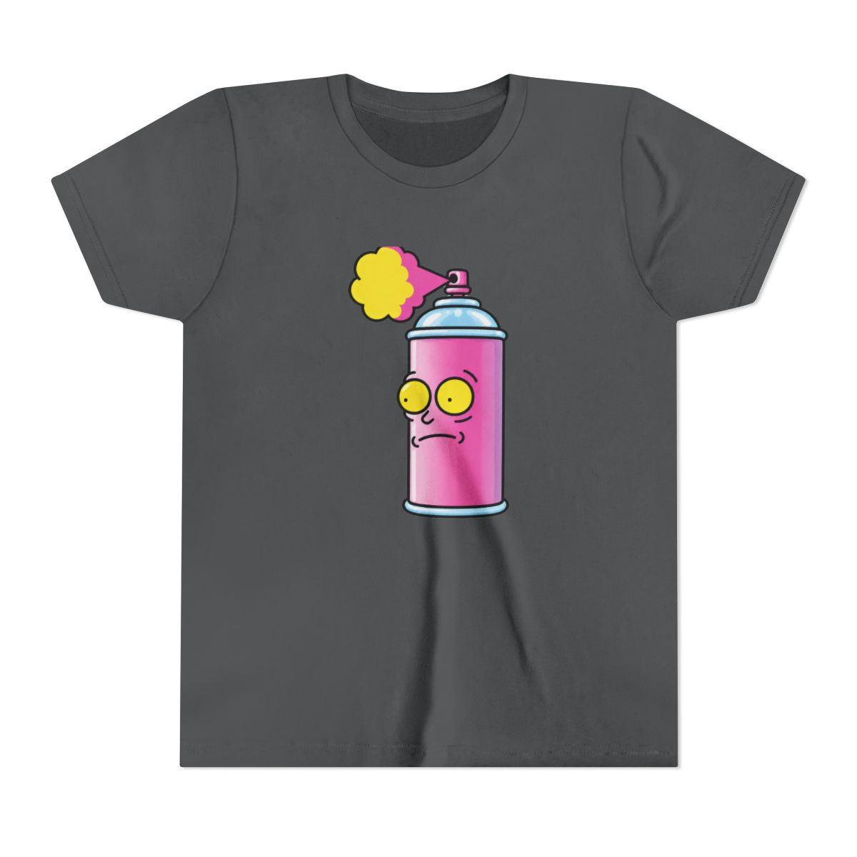 Rick And Morty Spray Can Morty Kids T Shirt - alternate angle 5, merchandise