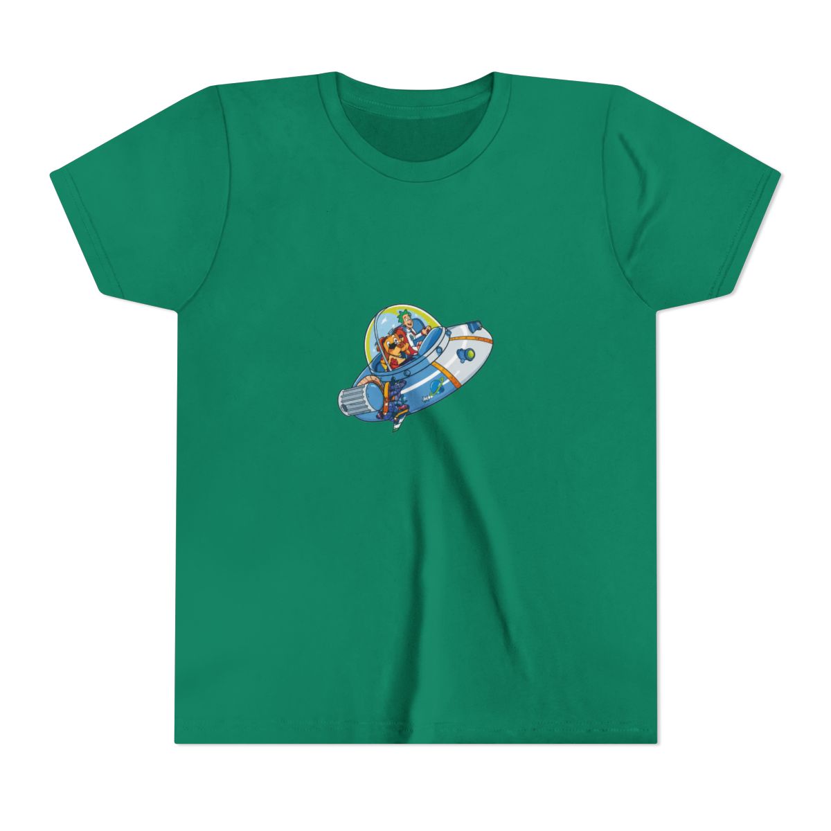 Rick And Morty UFO Kids T Shirt - alternate angle 2, merchandise