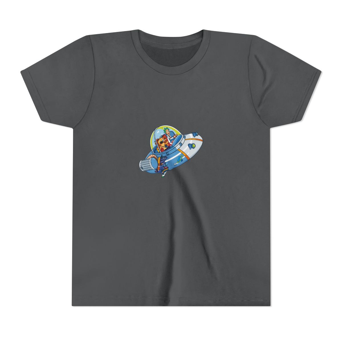 Rick And Morty UFO Kids T Shirt - alternate angle 5, merchandise