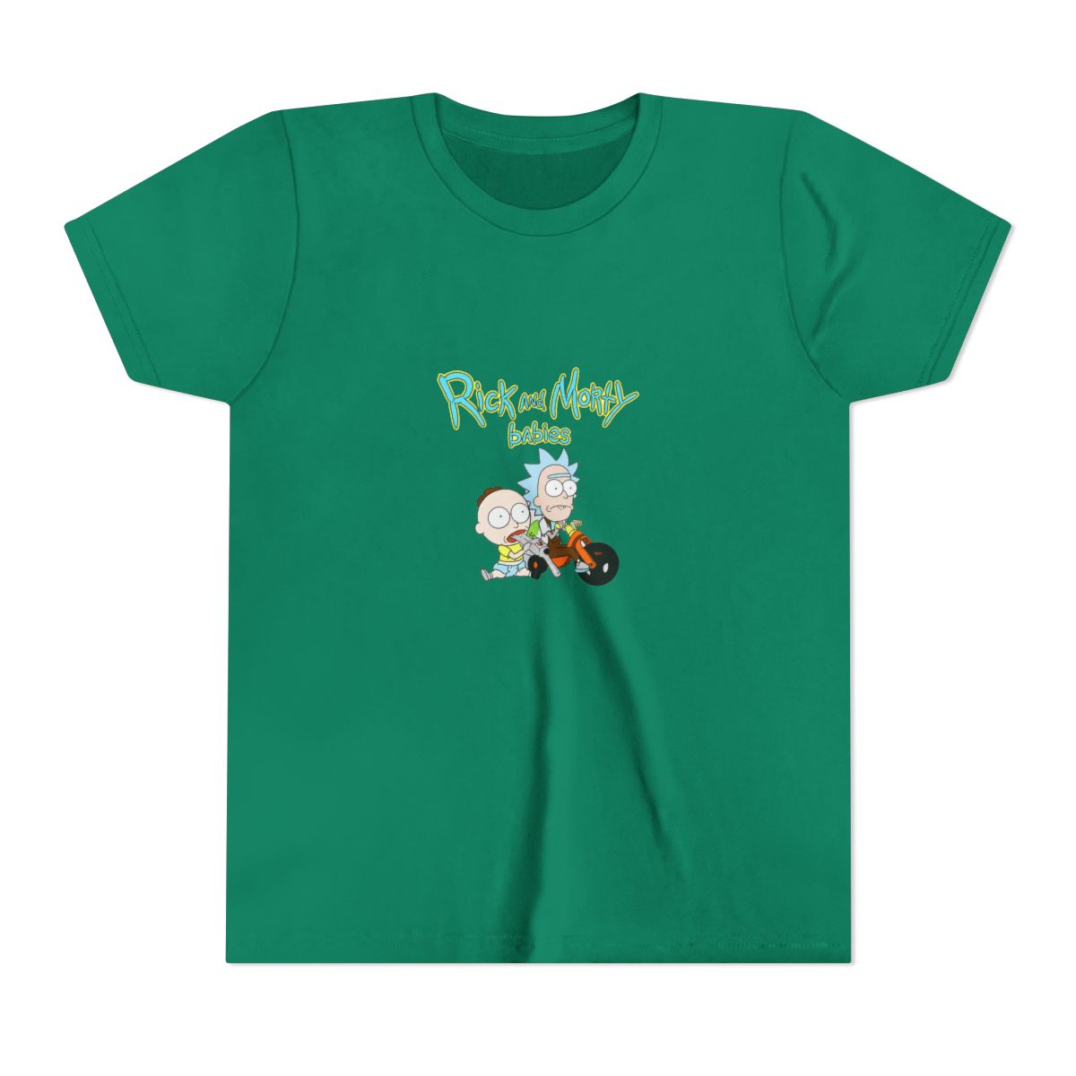 Rick and Morty Babies Kids T Shirt - alternate angle 2, merchandise