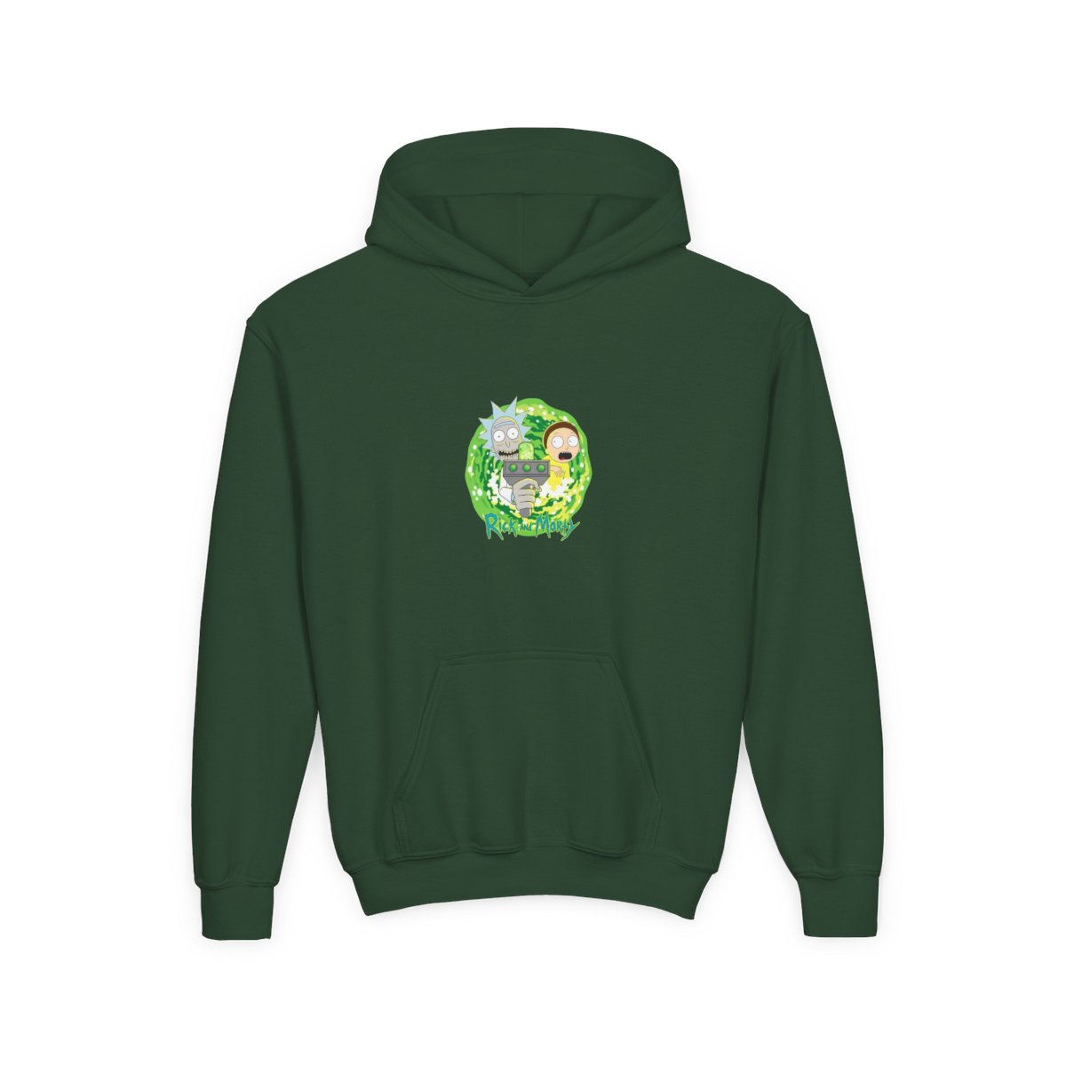 Rick and Morty Graphis Print Kids Hoodie - alternate angle 3, merchandise