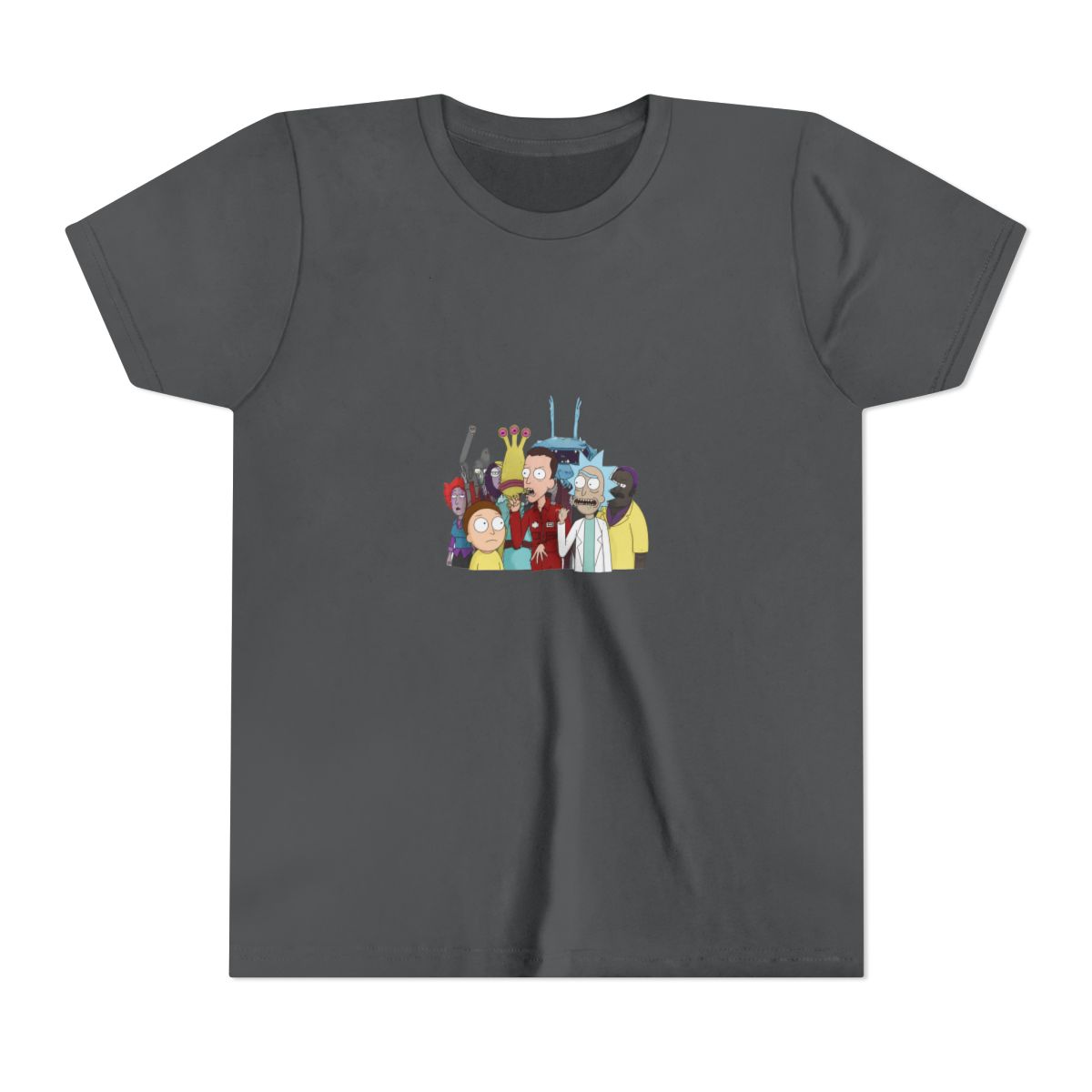 Rick And Morty Logic Mash-Up Kids T Shirt - alternate angle 5, merchandise